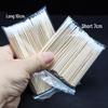 Pointed Tip Microblading Cotton Swabs - 7cm, 100pcs for Eyebrow and Liner Makeup Correction
