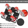 5-Wheel Heavy Furniture Mover Dolly Set with Lifter 360° Rotation Furniture Dollies Heavy Stuff Moving Tool Set