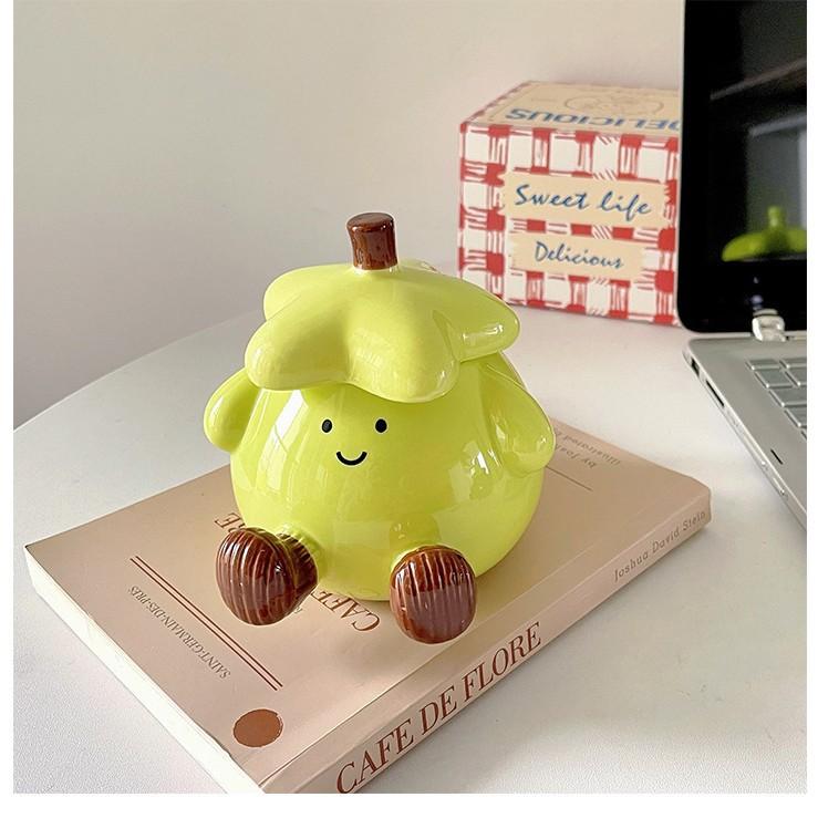 

Подарок на день рождения для мальчиков Милая и забавная керамическая кружка-маркер с крышкой с улыбающимся лицом баклажана 450ml