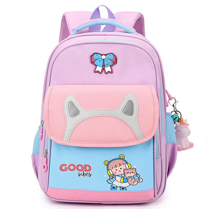 Cute And Durable School Bag For Kids Gender Neutral Lightweight Oxford Cloth Backpack