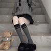 Women's Cotton Boot Socks Knee High Socks JK Preppy Calf Socks Simple Color Block Striped Knee High Stockings Gifts