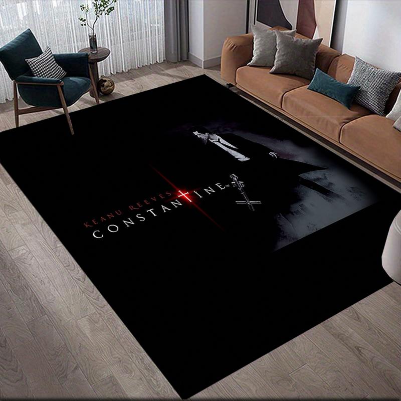 Constantine Square Area Rug, Non-Slip Floor Mat for Home Living Room, Perfect Gift for Fans.chl