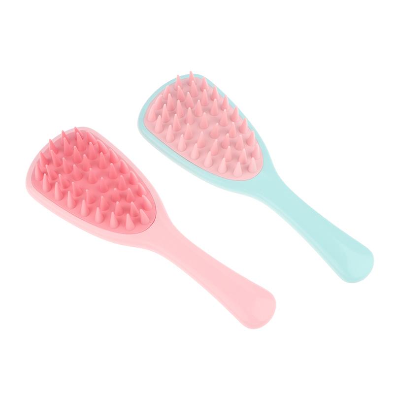 Long Handle Shampoo Brush Silicone Scalp Massage Comb Hair Washing Brush Head Massager Bath Brush Body Scrubber Hair Accessories