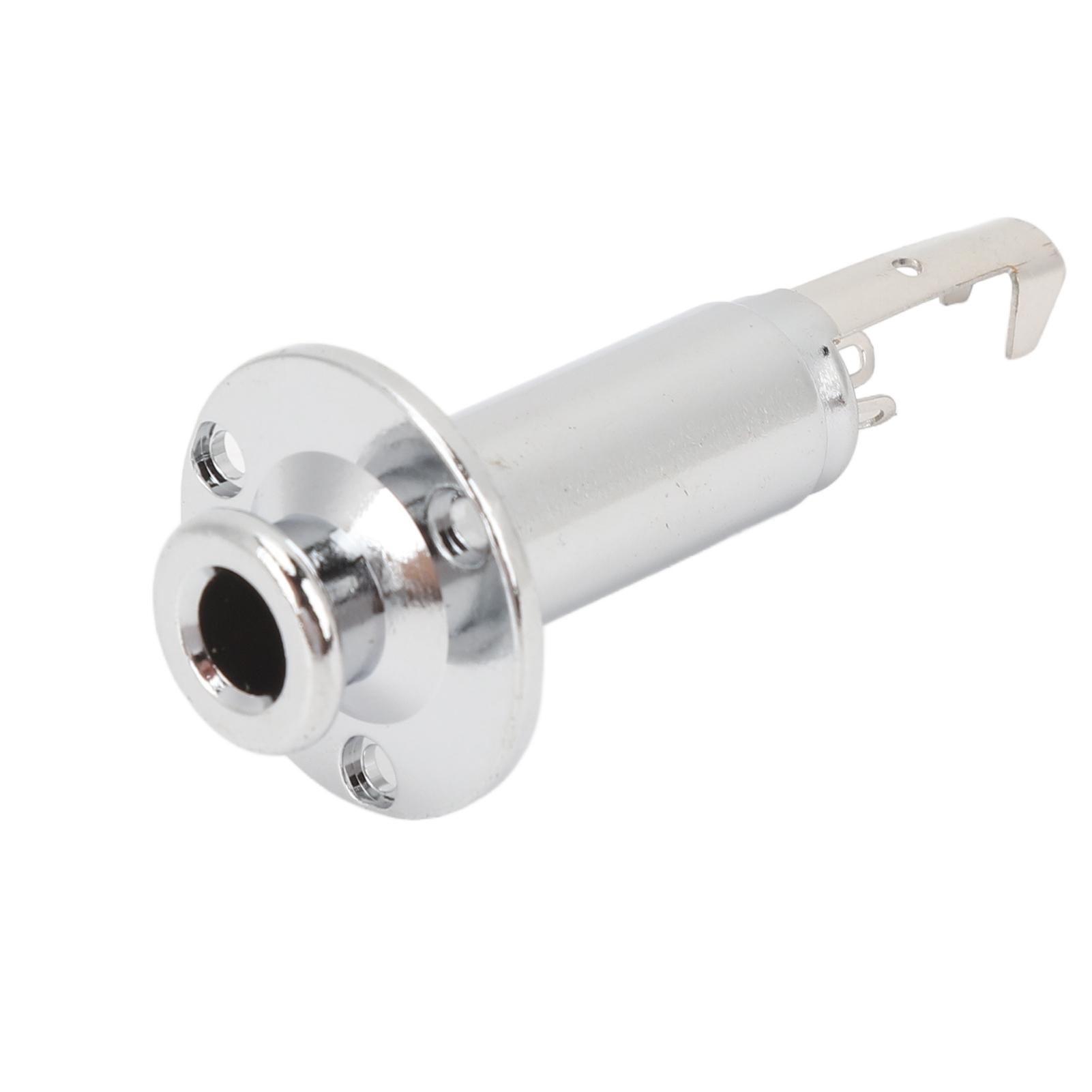 6.35mm Electric Guitar Mono Endpin Output Brass Alloy High Sensitivity EQ Equalizer Output Socket Connection Port