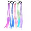 5/6Pcs Multi-Color Twist Braid Hair Ties Colorful Kids Wig Ponytail Headbands Sweet Wig Braid  Daily