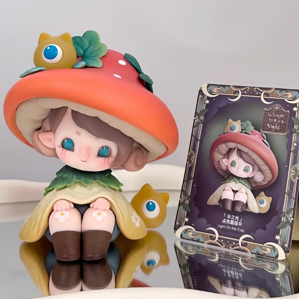 Impopo Authentic Pix Hidden Night Collection Series Cartoon Ornaments Cute Trendy Action Figures Toy Dolls For Gifts