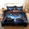 Tank Race Bedding Set Deluxe Home Textile Single Double King Queen Bedding Set Modern Down Quilt Cover And Pillowcase