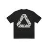 Palace P3 Team Dark Back Logo Cozy Round Neck Short Sleeve Black T-Shirt Unisex P19TS238