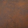 Storage Bench with Compartment 116 cm Brown Suede Look