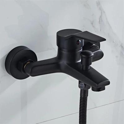 Multifunctional Bathroom Faucets Wall Mounted Shower Mixer Faucet Black Hot and Cold Water Tap Splitter Bath Shower Faucet