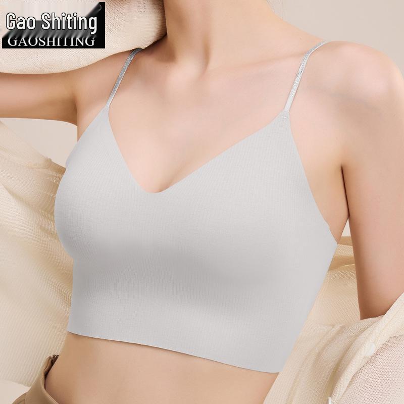 

Женская осенне-зимняя майка на тонких бретелях со встроенным бюстгальтером и вкладышами M: 90-110 lbs