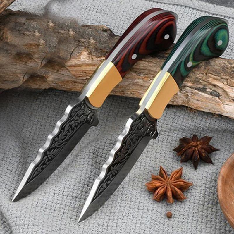 Forged Kitchen Boning Knife Cleaver Butcher Knife Meat Fish Barbecue Cutting Peeling Utility Knife with Sheath Cooking Tools