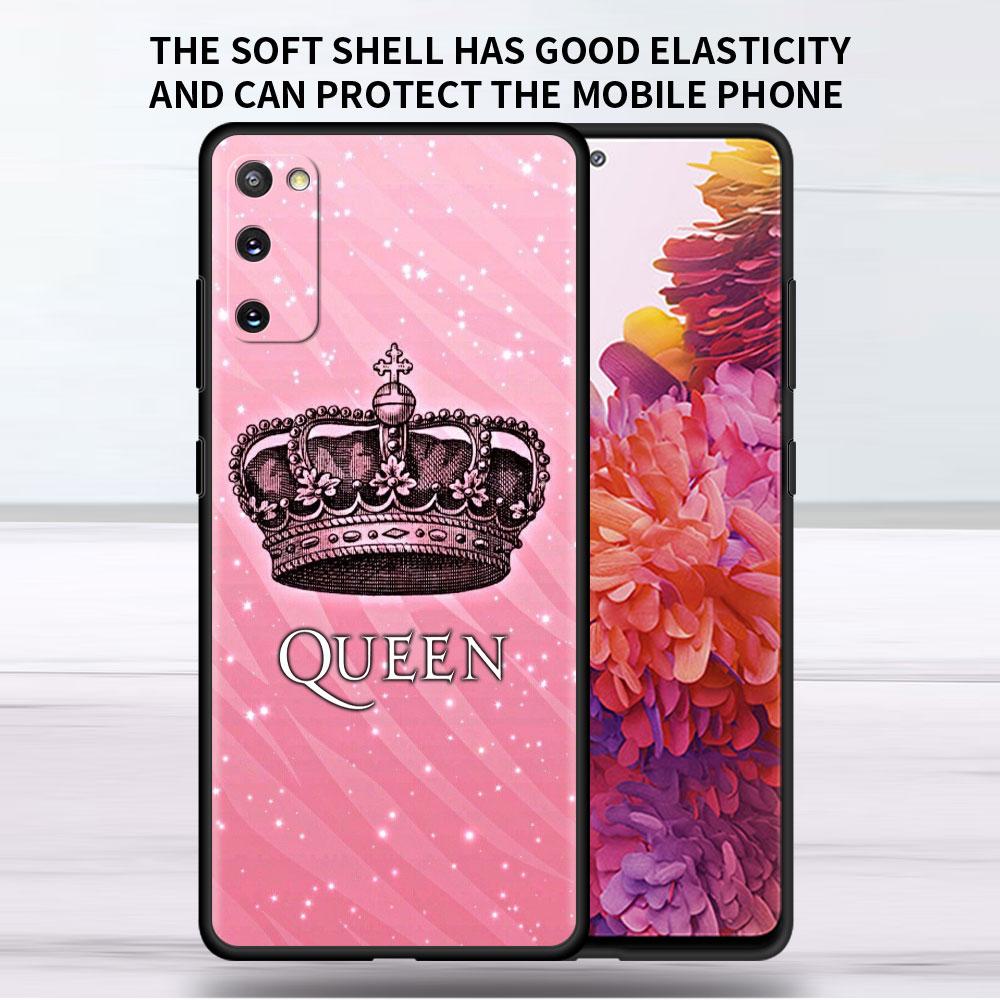 Soft Case For Samsung Galaxy Note 20 Ultra 10 Plus Lite A50 A70 A20 A40 A20e 9 8 A60 A10e Funda Phone Cover Princess Mom Queen