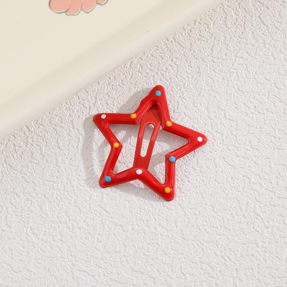 Children's Candy Color Star Hair Clips - Small Size BB Bangs Accessories