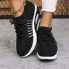 Women's Knit Slip-On Casual Shoes, Lightweight Fashion Flats, Plus Size Spring Summer Footwear