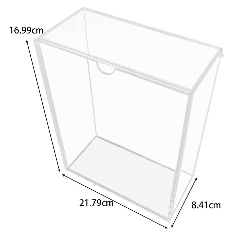 Modern Transparent Desktop Display Case Storage Box Artistic Design For Stationery Cosmetics Small Items Arrangement