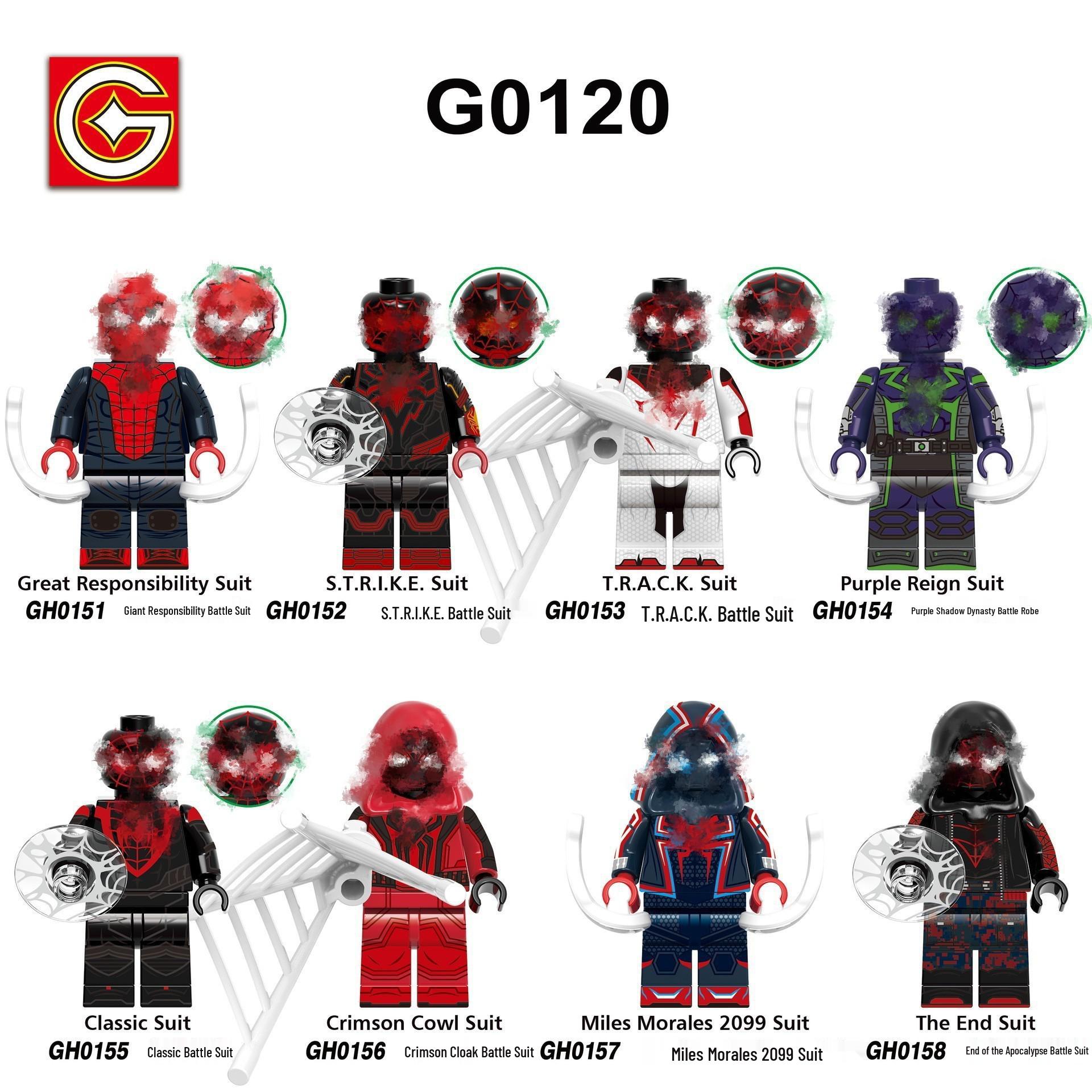 CrossG0120 Children s Superhero Building Blocks Set: Crimson Cape Minifigure