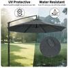 6/8 Ribs Replacement Parasol Canopy Waterproof Weatherproof UV-Anti Parasol Replacement Canopy Cover Large Patio Umbrella Cloth
