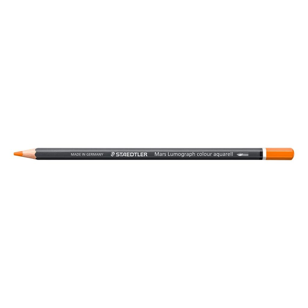 Staedtler Watercolor Colored Pencils Mars Lumograph Yellow Orange 6 Pack 104-416