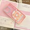 Checked Daidai Bear Contrasting Acrylic Phone Case Suitable for Apple 16promax Pink Apple 15 Protective Case 14