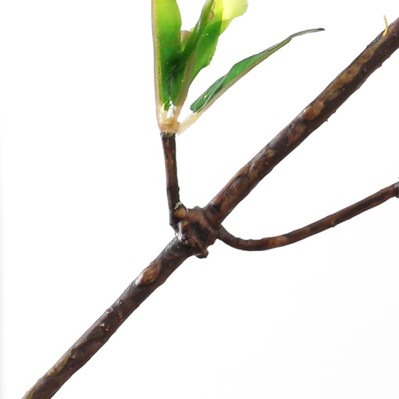 Garden Simulation Flower Snow Cherry Blossom Branch Home Decoration Fake Flower Green Plant Potted Bonsai