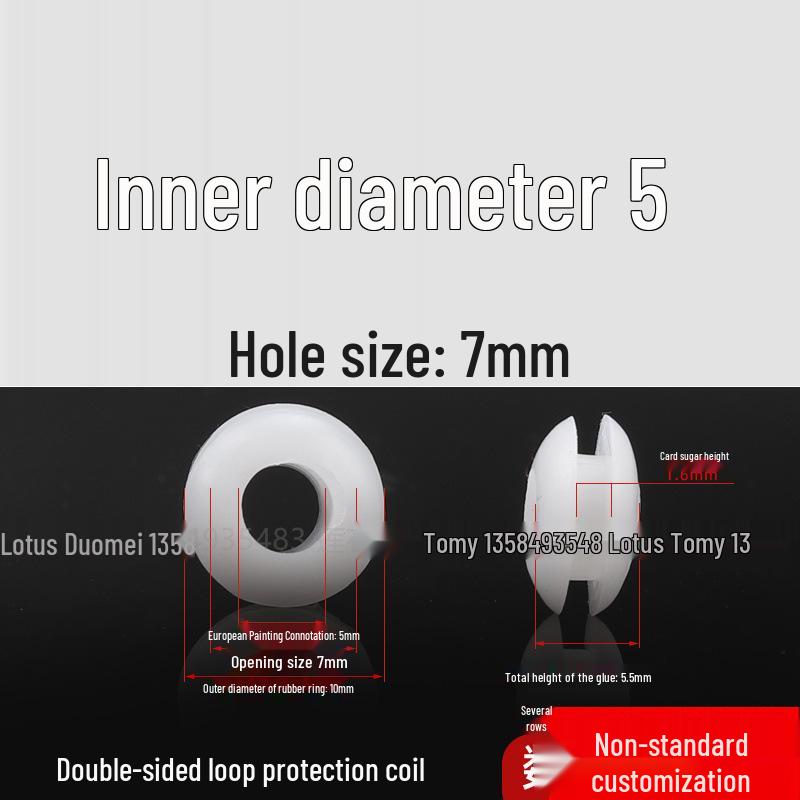 Industrial Dustproof Double-Sided Rubber Cable Grommet & Sealing Ring for Distribution Box