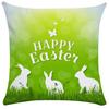 Home Decoration Easter Pillowcase Cute Rabbit Egg Print Pillowcase Living Room Sofa Cushion Cover Bedroom Room Decoration
