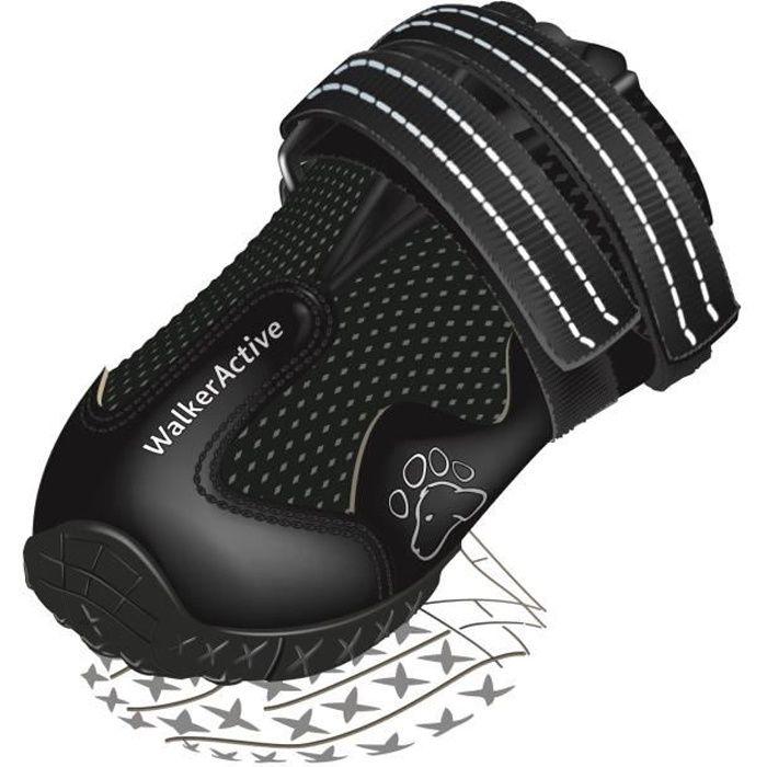 TRIXIE Bottes de protection Walker Active 2 pièces L-XL - Noir - Pour chien