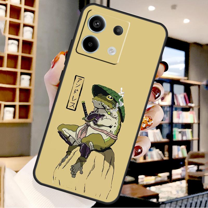 Cute Kawaii Frog For Xiaomi Redmi Note 14 Pro 12 11 9 10 13 15 Pro Plus Case For Redmi 15 10C 12C 13C 14C 15C