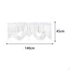 Elegant Window Valance for Home Decor - Rod Pocket Curtain Treatment