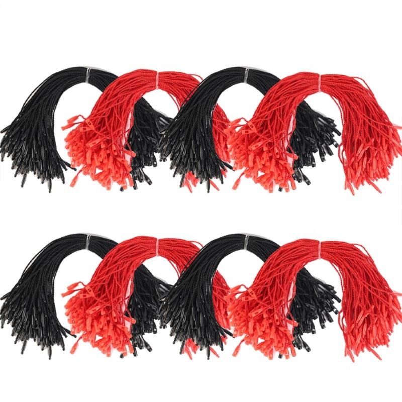 Pack of 100 Clothing Label String Hanging Textile Accessory Hanging Cords Soft Hanging Ropes for Garments