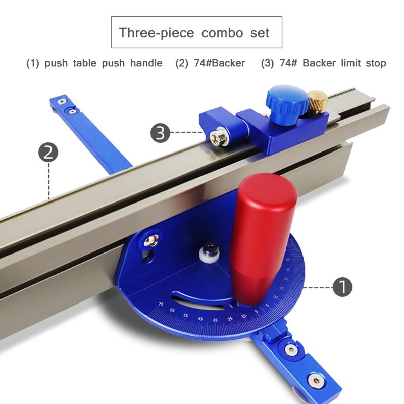 High Abrasion Resistance Table Saw Ruler Carpentry Push Rod Angle Sturdy Mitre Gauge Aluminum Alloy Woodworking Tools