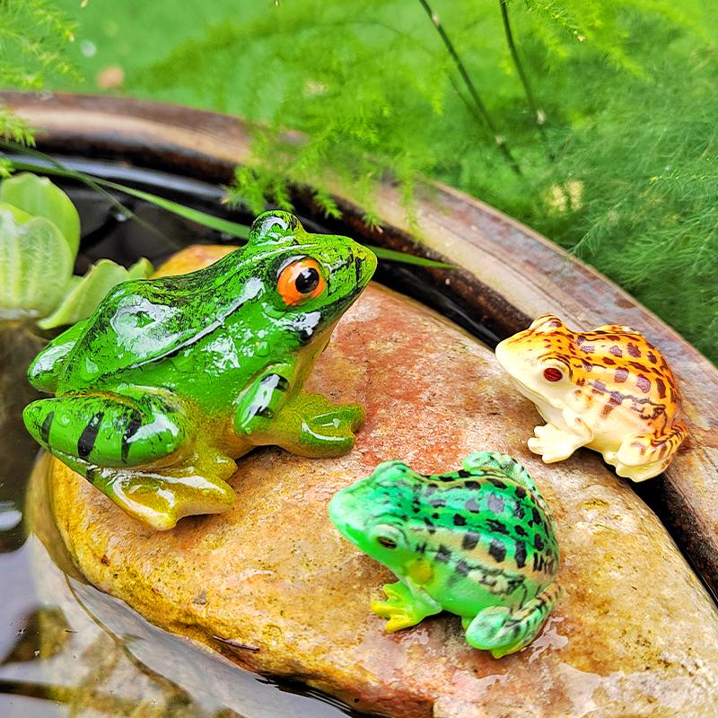 Creative Micro Landscape Frog Ornament for Fish Tank and Bonsai Decoration