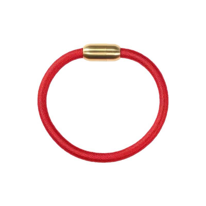 Natural Cinnabar & Purple Sand Five Elements Bangle for Women - Snake Year Child Gift