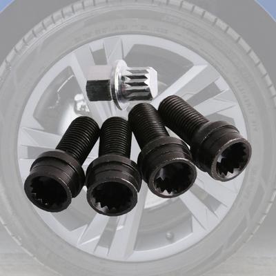 1 Készlet lopásgátló kerékzár csavarok csavarok anyák Módosított alkatrész 1K0698137A VW Golf4/MK4/Passat-B5 1998-2005
