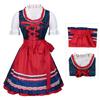 Set Costume Bavarese Tedesco Oktoberfest per Donne Adulte, Vestiti Dirndl Costume da Birra per Halloween e Carnevale del Festival della Birra