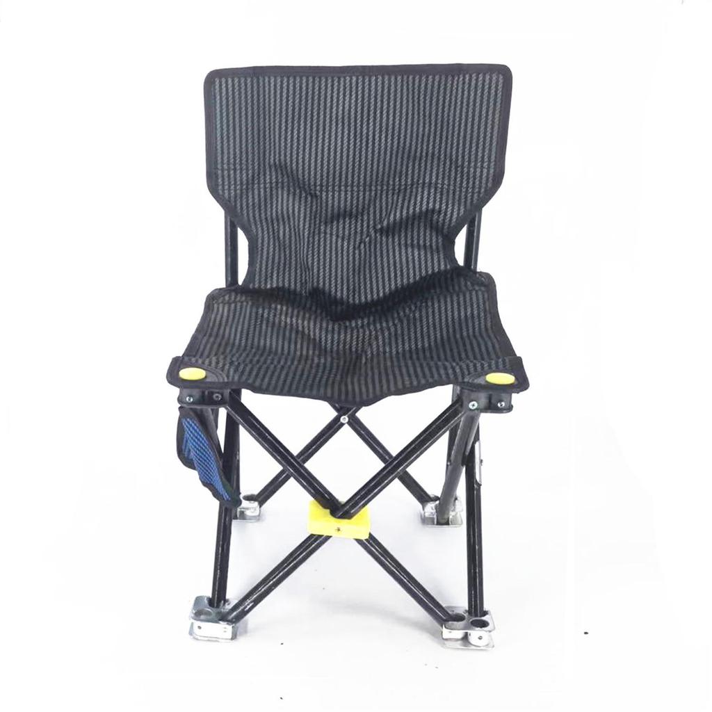 Compact Metal Leg Fishing Chair with Rod Holder – Portable Outdoor Stool for Sketching