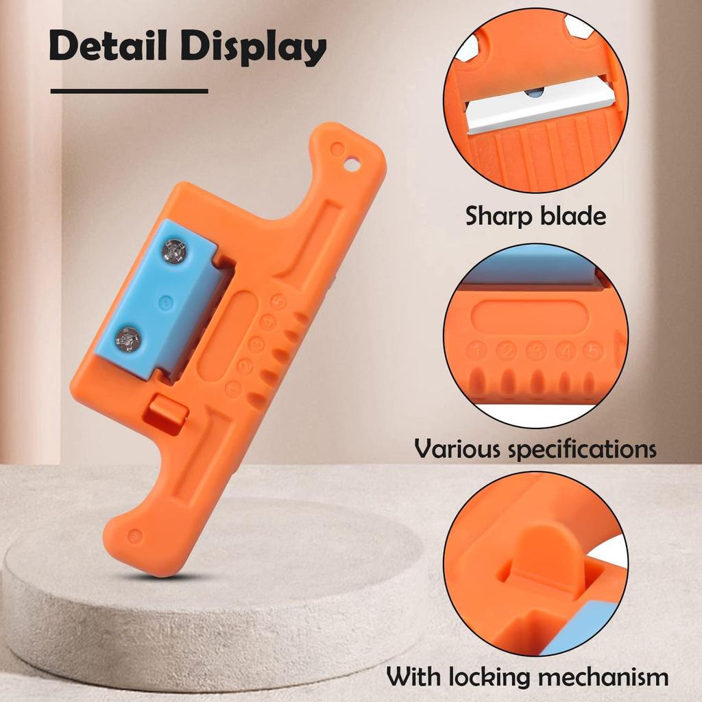 2CP FTTH Fiber Optic Stripper, 1.9-3mm Ccess Tool Loose Buffer Tube Stripper-Orange