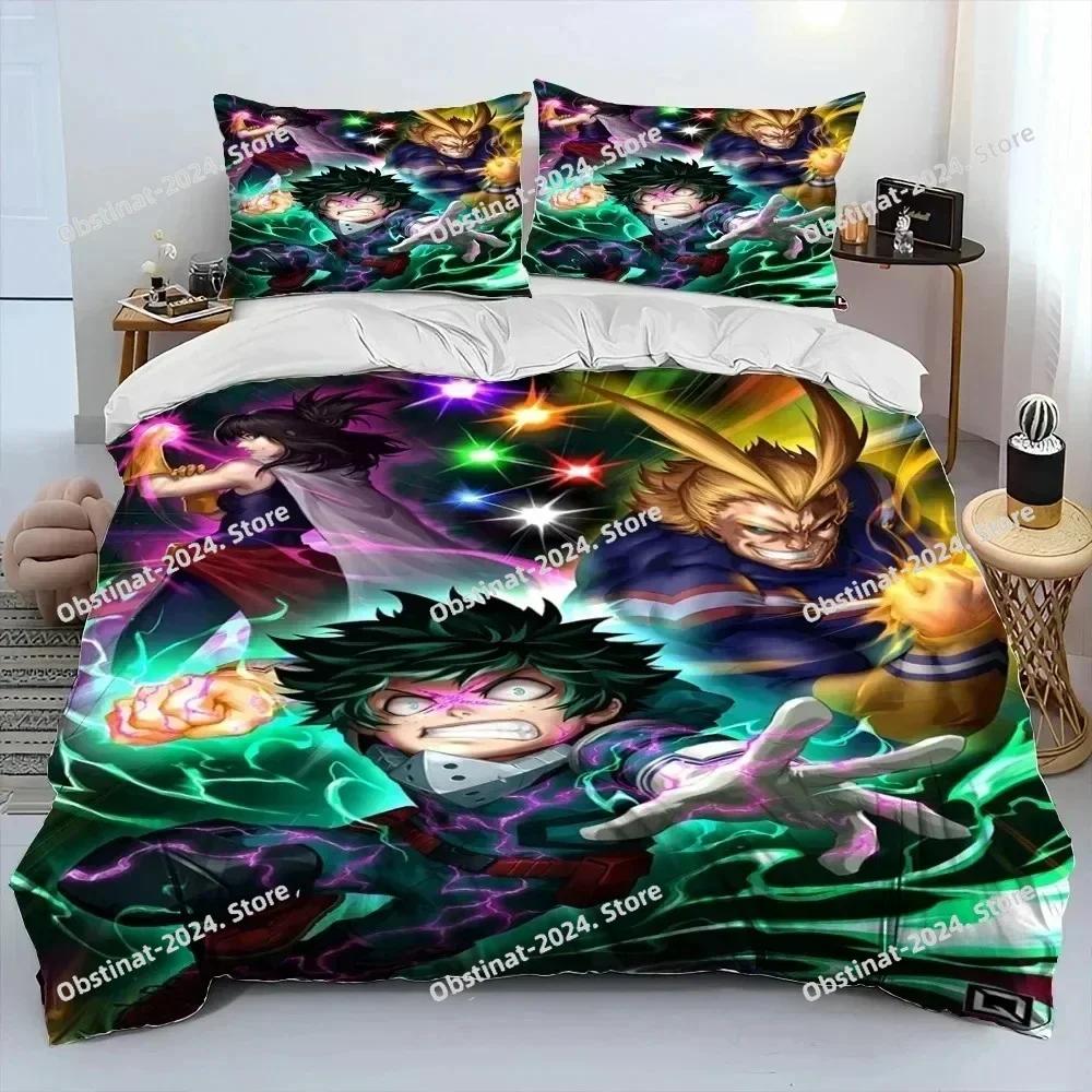 3D Anime My Hero Academia Izuku Deku Bedding Set Printed single Comforter Quilt Duvet Cover Pillow Case 3 Pieces Kids Adult Size