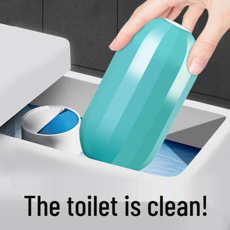 AHJ Blue Bubble Toilet Cleaner & Deodorizer - Removes Odor & Stains