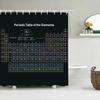 Periodic Table Of Elements Bathroom Curtains Waterproof 3D Print Shower Curtain White Fabric Curtain For The Bath