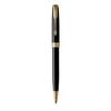 Ballpoint Pen - Parker - Sonnet - Black Lacquer - Gold-plated Trim - Black Refill Medium Point