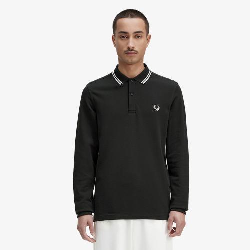 Fred Perry  Fred Perry  [m3636] Long Sleeve Twin Tip Fred Perry Shirt  T50  Afpm2333636 T50