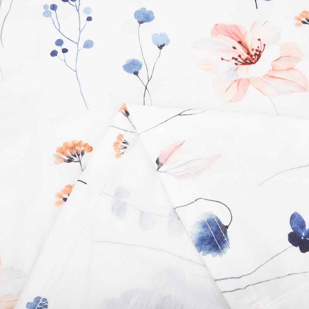 Ladies V Neck Casual Short Sleeve Casual Comfortable Loose Lace Print T-Shirt Top