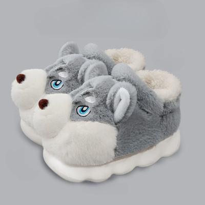 Winter Men's Bag Heel Cotton Slippers Indoor Home Thick Bottom Shoes Cute Plush Warm Footwear Coldproof Casual Slippers
