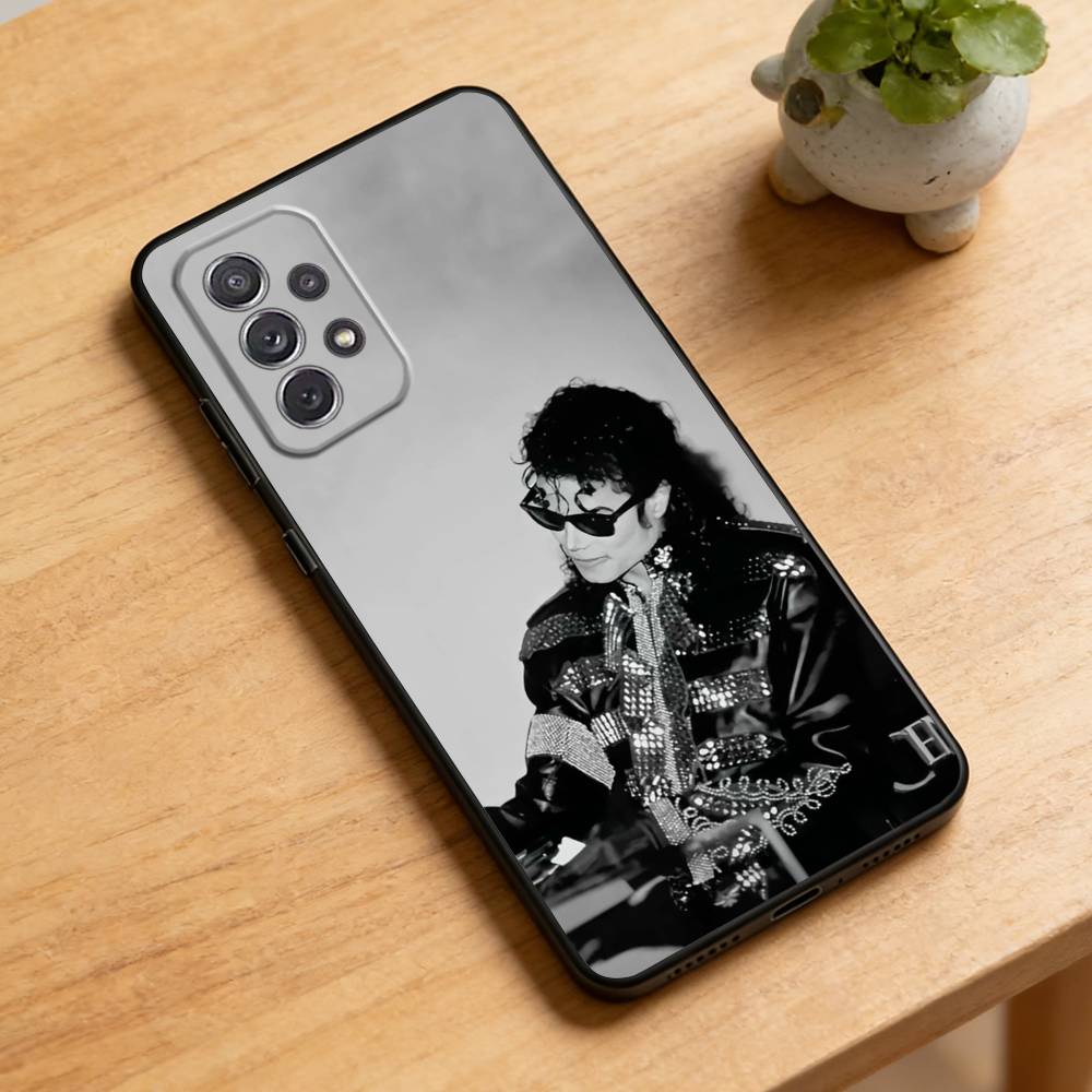 

Michael Jackson Phone Case For Samsung Galaxy A73,21,22,32,71,53,52,51,80,5G Soft Black Cover Samsung a21s