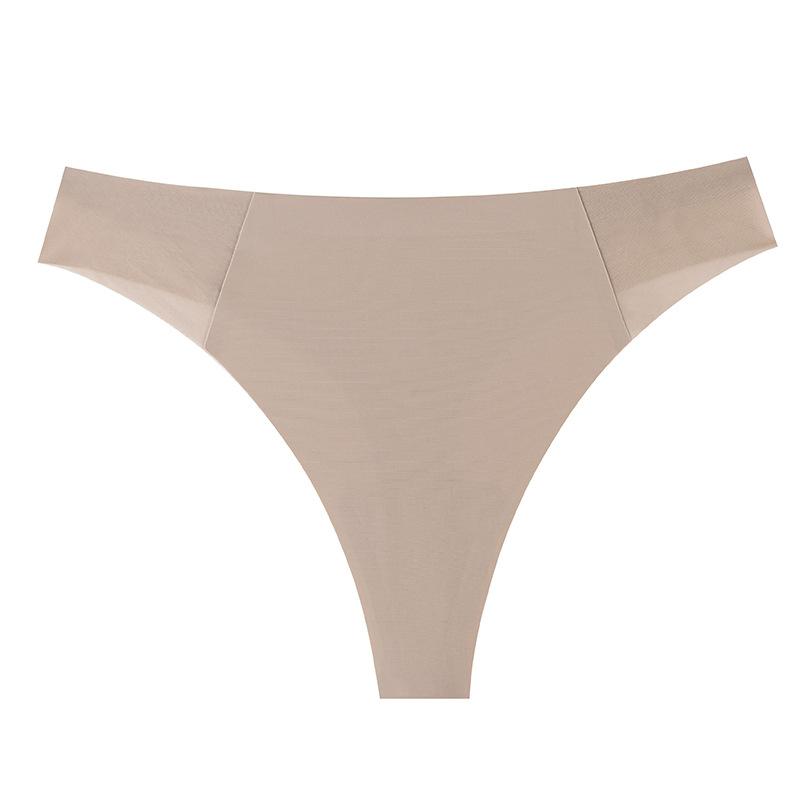 Damen Frühling und Sommer Netz Niedrige Taille Eis Seide Reine Baumwolle Schritt Atmungsaktiv Sport Yoga Tanga Unterwäsche L