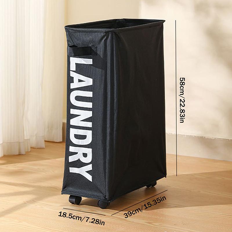 1Pcs Laundry Basket With Wheels Large Capacity Yoga Mat Storage Basket Multifunctional Waterproof Dirty Clothes Storage Bag