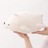 Ribuhato Marshmallow Animal Bolster Cushion Polyester White Bear Lucky 27cm