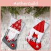 Handcrafted Rudolph Christmas Stocking Gift Design Perfect For Home Festivity Decor